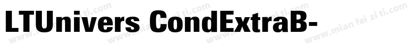 LTUnivers CondExtraB字体转换